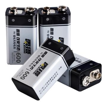 雷摄 锂电充电电池4节/组 高容量系列 9V600mAh