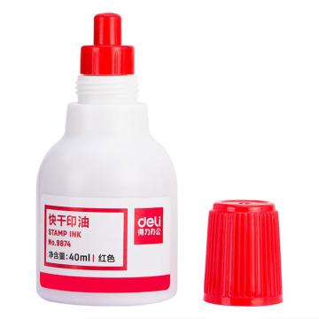 deli/得力 快干清洁印泥油红色 9874