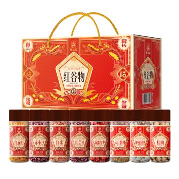 塞翁福 杂粮礼盒（一件代发） 红谷物礼盒213型 2145g