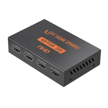 创乘 HDMI线4K高清HDMI分屏器（支持叠堆拓展）一分四 黑色 CT034-4