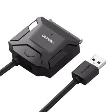 绿联 USB3.0转SATA转换器USB硬盘易驱线 支持2.5寸、3.5寸SATA硬盘 0.5m CR108（20231）