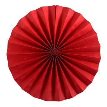 功成狮 新年装饰品 春节装纸扇室场景布置红色纸扇不带字6个一套 2个30cm 2个25cm 2个20cm120克彩胶纸套 GFUD2688
