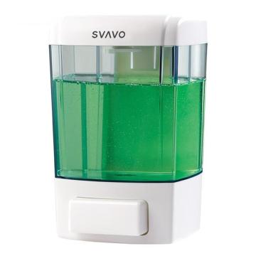 瑞沃 手动皂液器壁挂式免打孔洗手液盒700ml V-7101白色