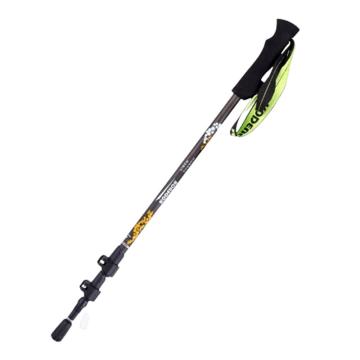 三极户外 户外碳素纤维手杖伸缩登山杖135cm TP3911 黄白
