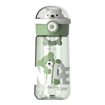希乐 星际熊熊吸管杯tritan塑料水杯480ml XL-2310 绿色