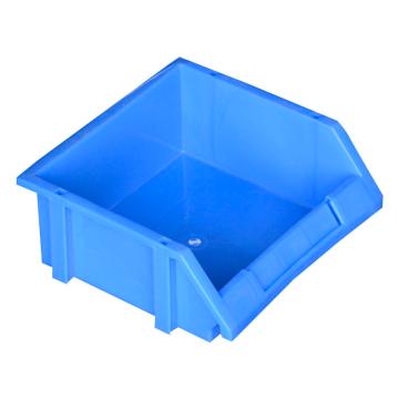 Raxwell 组立背挂斜口盒，外尺寸规格D×W×H(mm):180×180×80，全新料，蓝色(标签牌+标签纸+立柱) RHSS4472