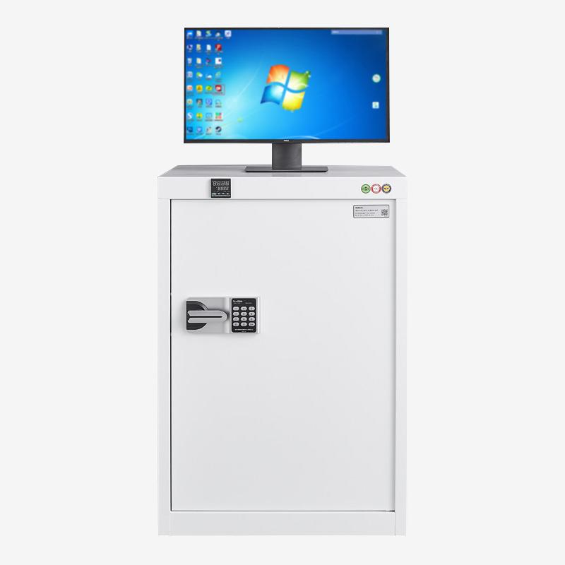 京图尚冠 主机保密柜温控密码款灰白色610*610*910mm TB530