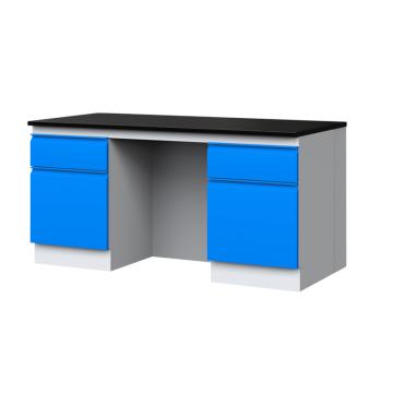 Raxwell 全钢实验台，尺寸:1500×750×800mm，全钢边台1.5m，理化板台面 RHLB0004