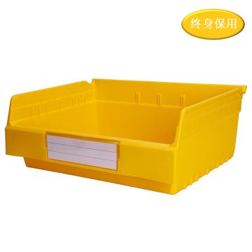 Raxwell 精益物料盒TK3415，外尺寸规格D×W×H(mm):300×400×150，全新料，黄色(标签牌1+标签纸1) RHSS4564