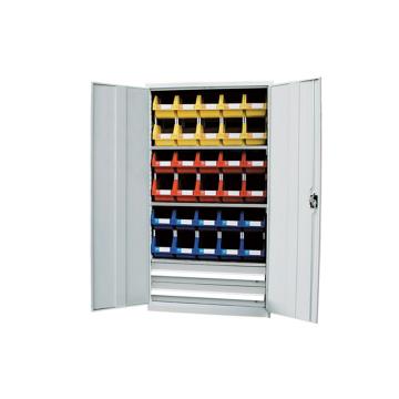 REDER 2层层板铁门型置物柜外形尺寸(mm):1000W×600D×1800H(不含零件盒) C106018D2B