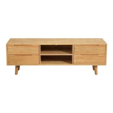 中兴 1.5米电视柜木质1.5米储物柜电视柜 1500*400*500mm 原木色 QLZX227