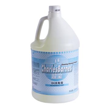 超宝 84消毒液/消毒剂3.8L/瓶 4瓶/箱 DFG043单位：箱（限万物云）