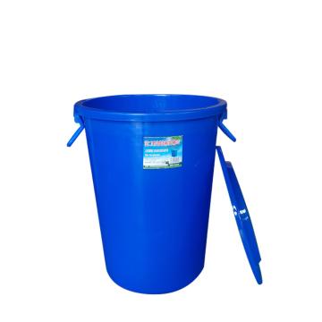 滋仁 万用连盖圆桶60L 塑料柄 LT-023 蓝色