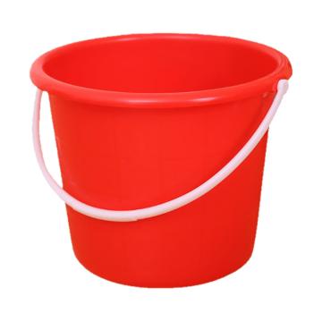 福美佳 带盖小水桶 红色 4L 直径23高17.5cm