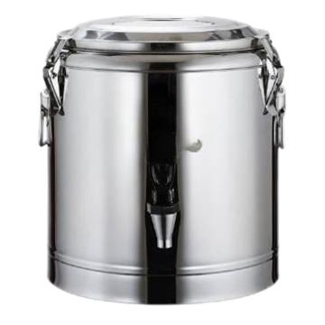 功成狮 304不锈钢保温桶带龙头款，40L，底部直径40cm外高43.5cm只能保温不能加热 GCTD0023