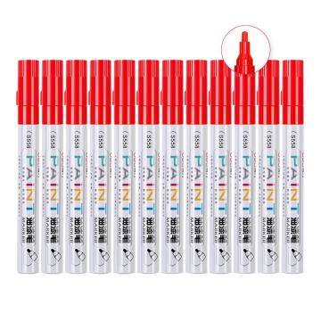 deli/得力 油漆笔工业补漆轮胎笔涂鸦笔 线幅2.0mm S558红盒装