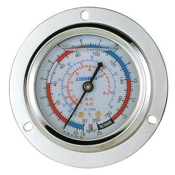 CoolMax 埋入式充油低压表 CM-350-FRG-O