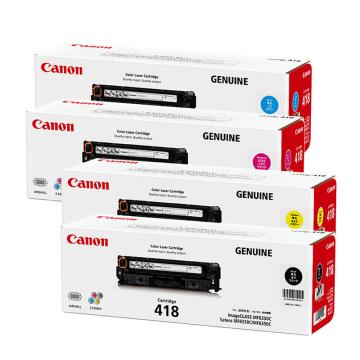 佳能 硒鼓，CRG-418BK/C/M/Y套（适用机型iC MF8350cdn 725cdn 727cdw） CRG-418BK/C/M/Y四色套装