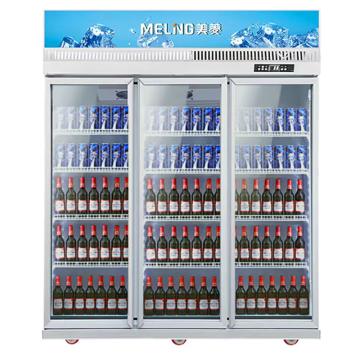美菱 立式展示柜，容积1250L，2级能效，风冷，电子温控 SC-1325WE3M