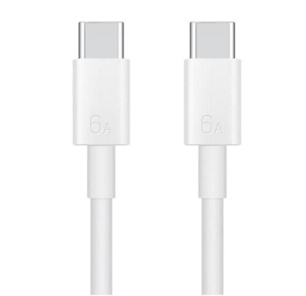 HUAWEI/华为 6A数据线USB Type-C转USB Type-C 线长1m/高品质线芯/持久耐用 白色 CC801