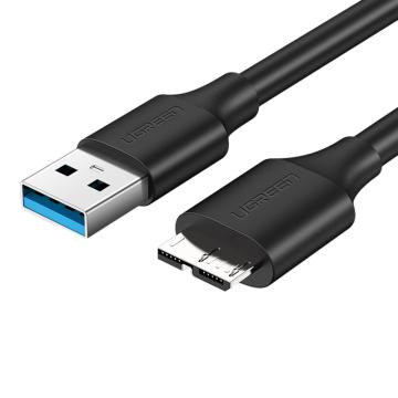 绿联 USB3.0转Micro数据线0.5m 黑色 US130（60528）