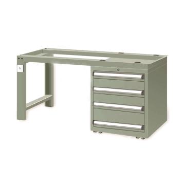 信高 重型定制工作台架，1.8m，(带4抽屉)，绿色(RAL6011)，不含安装费 SF-1804