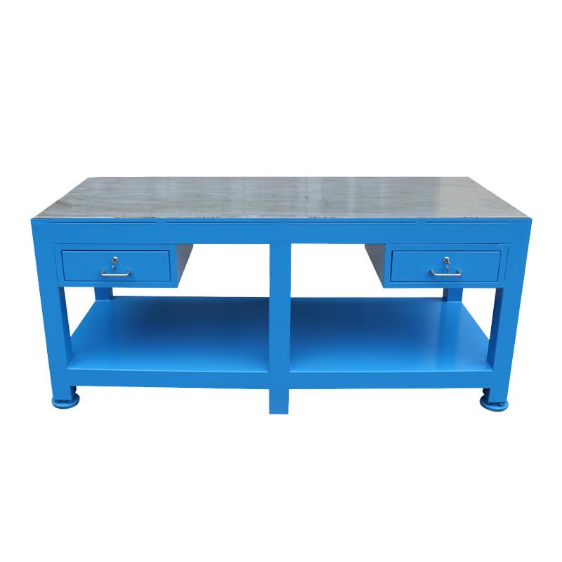 京图尚冠 重型模具工作台蓝色两抽，1500*1000*800mm，台面18mm厚，承重5t TF221