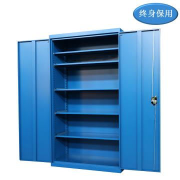 Raxwell 蓝色双开门置物柜(五层板)尺寸(长×宽×高mm):1000×500×1800 RHST0023