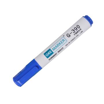 GEEMARKER 低氯无硫不锈钢记号笔-粗头工业标记笔2.0mm G-390蓝色