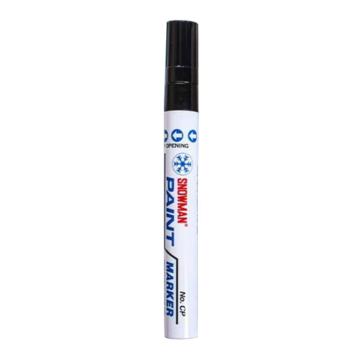 雪人 特粗记号笔工业环保油漆笔线幅1.5-3mm CP黑色