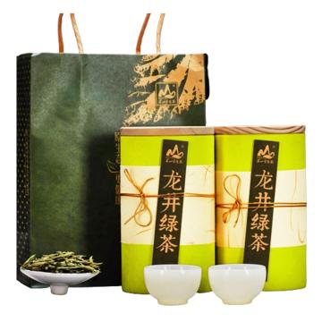茗山生态茶 茶叶（一件代发） 罐装龙井 125g×2罐