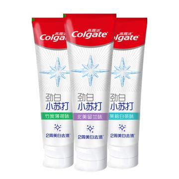 高露洁 牙膏 劲白小苏打美白120g
