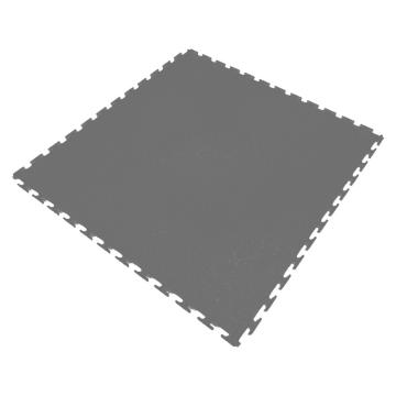 Raxwell 耐磨型工业地板砖拼接垫50×50cm树皮纹 厚度6.5mm 灰色 RJMH0018