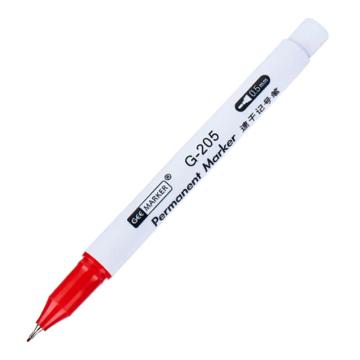 GEEMARKER 极细速干记号笔0.5MM G-205 红色