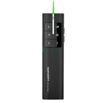 诺为 液晶屏led激光笔液晶屏led放大凸显 无线演示器 N99 Spotlight 绿光 黑色