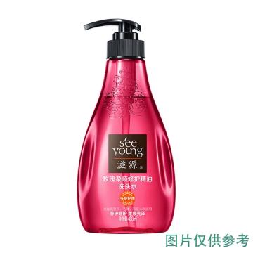 滋源 洗头水/洗发水 玫瑰柔顺修护精油400ml