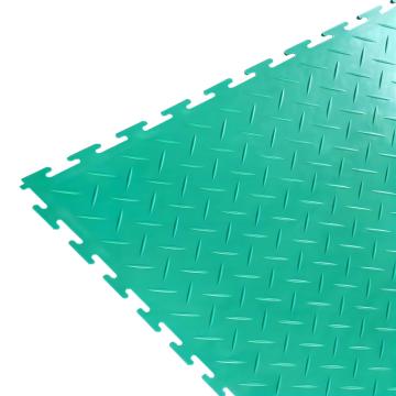 SIGCESS 方块地垫 50X50CM厚度5MM，明扣燕尾式 人字纹 绿色