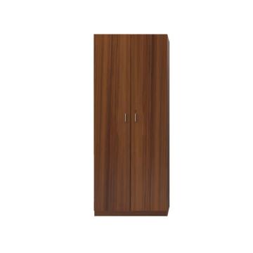 悦山 组合家具时尚2门衣柜经济型家用宿舍物品存放柜榉木色80cm 悦山AA294