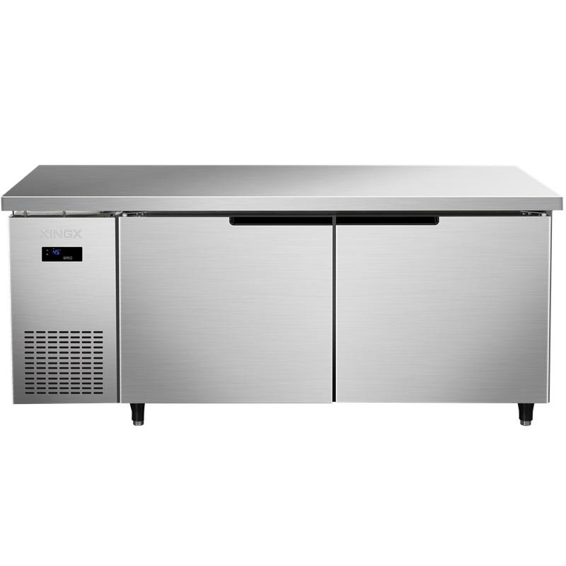 星星 卧式冷藏不锈钢工作台，280L，2级能效，直冷 KTC-1280M