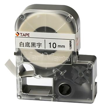 威码 覆膜聚酯标签色带白底黑字 10mm×8.5m 10MWK