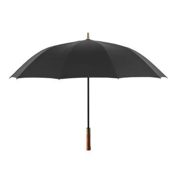 天堂伞 臻品直柄半自动晴雨两用伞黑胶防晒遮阳伞双人商务大伞 17509E晴雅