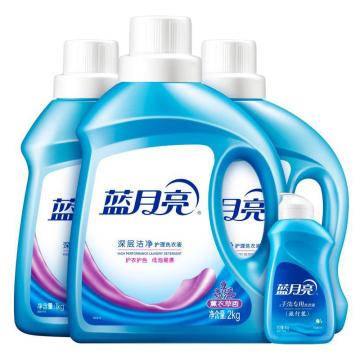 蓝月亮 洗衣液 薰衣草 深层洁净8.16斤 2kg+1kg×2+白兰80g