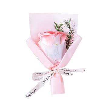 功成狮 迷你假花小花束玫瑰喷色粉 高度15cm左右 GFUD0370