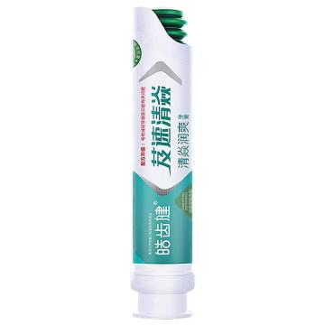 皓齿健 牙膏 芨速清焱润爽(清爽绿茶）100g