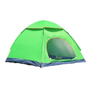 三极户外 全自动速抛帐篷200*200*135cm TP2306 3-4人双门,浅绿色