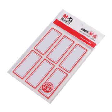MG 自粘性标签10张/包 YT-06 6枚X10 55*24mm （红）