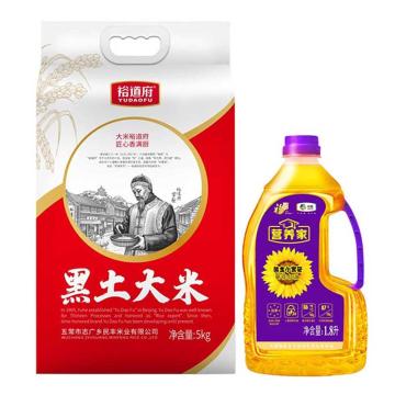 福临门 节庆组合裕道府（一件代发） SJ-米油套餐,1.8L+5kg