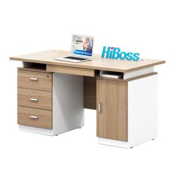 HiBoss 板式单人办公桌带抽屉职员桌1400*700*750mm GJSP-48