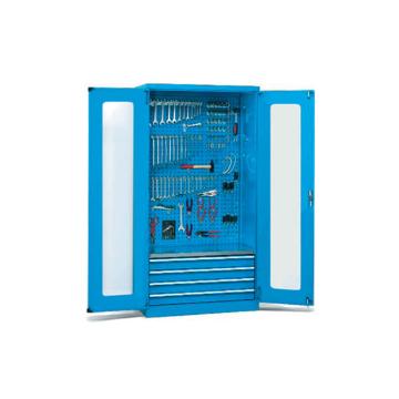 锐德 玻璃门型置物柜，外形尺寸(mm):1000W×600D×1800H CG106018D4