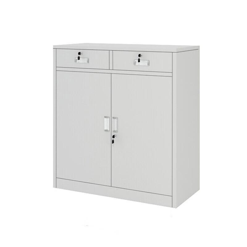 企诺 办公文件柜档案柜矮柜中二斗下节柜850*390*900mm厚度0..6mm QNGa18A1-05PA
